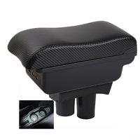 Citroen C-Elysee Elysee 301 Armrest box central console storage case driver elbow support carbon fibre