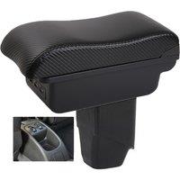 Car 206 Armrest box central console storage case driver elbow support carbon fibre