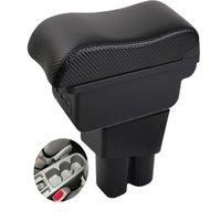 Car City Armrest box central console storage case driver elbow support carbon fibre