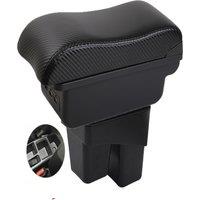 Car Fit Jazz gk5 Armrest box central console storage case driver elbow support carbon fibre