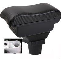 Car CR-Z CRZ Armrest box central console storage case driver elbow support carbon fibre