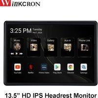 13.5" IPS Car Headrest Monitor Tablet PC Android 14 FHD 1080P WIFI/Bluetooth/HDMI/FM/Mirror Link/Miracas 2G+32GB APP Dolowed