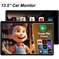 2025 Car Headrest Monitor 13.5" IPS Tablet PC Android 14 HD 1080P WIFI/Bluetooth/HDMI/FM/Mirror Link/Miracas 2G+32GB ROM Monitor