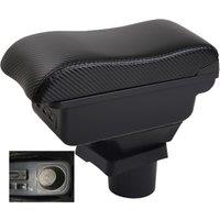 Car Liana Armrest box central console storage case driver elbow support carbon fibre