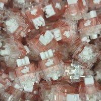 TTC Rabbit Switch Silent Linear 5pins 42g RGB Version Transparent Pink Fine Lubrication For Mechanical Keyboard Mute MX Switches