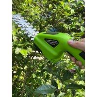 Electric Hedge Shears Handheld Dual Purpose Rechargeable Pruning Shears Lawn Mower Li-Ion Hedge Trimmer Household Gardening Tool
