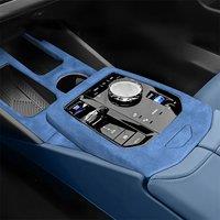 Alcantara Suede Central Control overlays Stick Protector Auto Trim For BMW 5 Series i5 2024 2025 Car Interior Accessorie