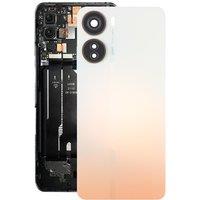 Plastic Battery Back Cover for ZTE Axon 40 Lite with Camera Lens Cover Phone Parts Rear Housing Case Replacement