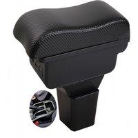 Daihatsu Terios Armrest box central console storage case driver elbow support carbon fibre