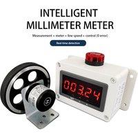Digital Display Meter High Precision Roller Type Electronic Sensor Length Measurement Alarm Machinery Automatic Meter Marker