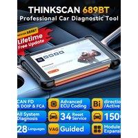 Lifetime Free Update THINKCAR THINKSCAN 689BT OBD 2 Diagnostic Tool Bidirectional Obd2 Scanner ECU Coding CANFD DOIP 34 Reset