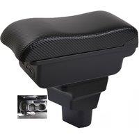 Car Hyundai I10 HB20 Hb20s Hb20x Armrest box central console storage case driver elbow support carbon fibre
