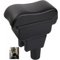 Car Mitsubishi Mirage Space Star Attrage Atrez Armrest box central console storage case driver elbow support carbon fibre