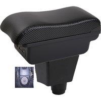 Car Dacia Dokker Armrest box central console storage case driver elbow support carbon fibre