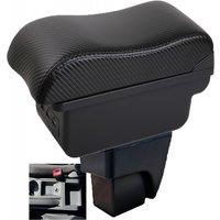Car Seat Ibiza Armrest box central console storage case driver elbow support carbon fibre