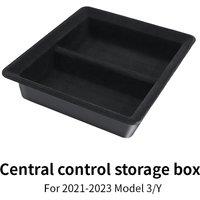 Car Central Storage Box For Tesla 2021-2023 Model3 Y Organizer Container Flocking Storage Case Holder Car Interior