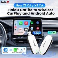 CarlinKit X1CA X2CA Baidu Carlife to Android Auto and CarPlay Wireless Adapter For iPhone Android Phone WiFi BLE Auto Connect