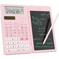 Scientific Calculators for School with Notepad School Supplies 240 Functions 82MS Foldable 2-Line Display Solar andBattery Power