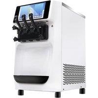 Independent Dual System Three Flavor Ice Cream Machine, High-Power Frozen Yogurt Machine