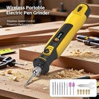 Mini Rotary Tool Handheld Cordless Drill Stepless Speed Control Power Rotary Tool for Jade Polishing Drilling Engraving Cutting