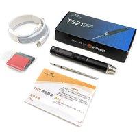 New MINIWARE TS21 Soldering Iron Fill Light Digital OLED Screen Multi-Language Smart Sensing Sleep Function Welding Pen DIY Tool