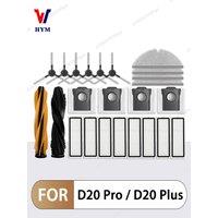 Dreame D20 Pro/D20 Plus Accessories robot Vacuum Cleaner Main Side Brush Mop Cloth HEPA Filter Replacement Spare Parts