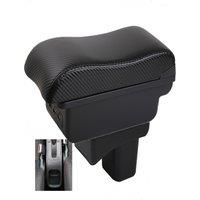 Car Suzuki Baleno Armrest box central console storage case driver elbow support carbon fibre