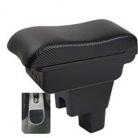 Car Celerio Armrest box central console storage case driver elbow support carbon fibre