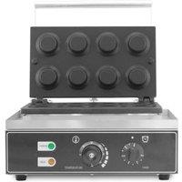 Commercial Waffle Maker with 8 Holes Egg Tart Shell Machine Portable Baking Equipment