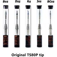 Miniware Oringinal TS80P TS1C Digital LCD Soldering Iron Tip Mini Replacement Welding TS-B02 TS-D25 Tip Soldering Iron Tip
