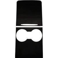 For tesla2021-23 mode3l Y center sticker Center Console Panel Grain Film Central Control Car dashboard cover sticker Dumb Black