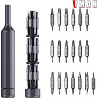 27-in-1 Precision Screwdriver Set (26 S2 Alloy Steel Magnetic Bits) | Mini Manual Repair Tool for Small Devices