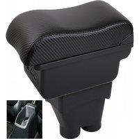 Car 208 Armrest box central console storage case driver elbow support carbon fibre
