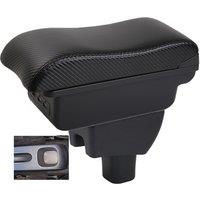 Car agya Wigo Armrest box central console storage case driver elbow support carbon fibre