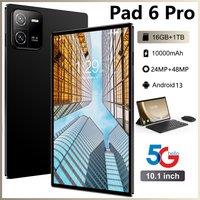 2025 HOT NEW Pad 6 Pro Original Tablets 10.1inch Android 13 Cheap Tablet 5G Dual Sim Card 10000mAh Tablet PC For Children's Kids