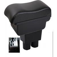 Car Rush Armrest box central console storage case driver elbow support carbon fibre