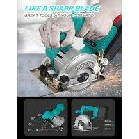 Cordless Brushless Circular Saw 4 inch Handheld Cutting Tool 0-45 6300rpm Electric Mini Circular Saw for DAYI Battery