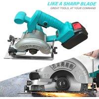 4 inch Cordless Brushless Circular Saw Lithium-Ion Handheld Cutting Tool 0-45 6300rpm Mini Electric Circular Saw for DAYI