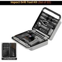 Cordless Screwdriver Bit Set DIY Tool Kit 3.6V USB Electric Screwdriver and Drill Set Multifunctional Power Tool Set