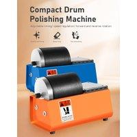 Mini Polishing Machine Buddha Beads Electric Polishing Grinding Low Speed Roller Rubber Drum Polishing Machine