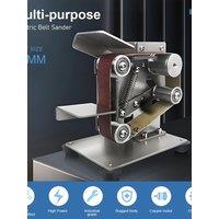 Electric Belt Sander Mini Belt Grinding Machine Tool Sharpening Machine Electric Sander Knife Making Supplies Power Belt Sander