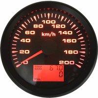 Auto / Marine 0-200Km/H Waterproof GPS Speedometers Gauges LCD Speed Odometers 85mm Trip Cog Speed Charts 9-32vdc with Antenna