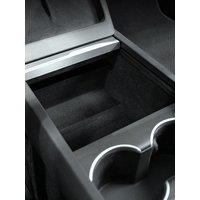 Center Console Organizer Tray Fit for 2025 Tesla Model 3/Y Armrest Cubby Drawer Storage Box Accessories (Flocking)