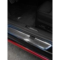 For Tesla 2024-25Model3 Highland Car Threshold Protector Strips Stainless Steel Front Rear Door Welcome Pedal Films AntiScratch