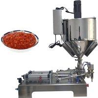 Pneumatic Heating and Stirring Filling Machine, Quantitative Sesame Paste and Chili Sauce Filling Machine, Honey Packaging