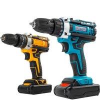 21v Multi-Function Electric Drill Lithium Battery Flash Gun Drill Electric Screwdriver Electric Drilling Machine Taladro Batera