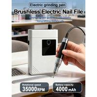 Electric Brushless Grinding Pen 0-35000rpm Mini Nail File Pencil Polishing Tool for Manicure, Nail Care, and Callus Removal