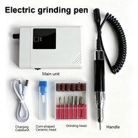 0-35000rpm Brushless Grinding Pen Electric Mini Nail File Pencil Polishing Tool 2.35mm for Manicure, Nail Care, Callus Remover
