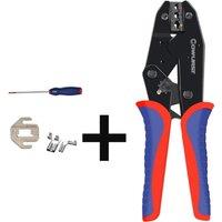 HS-30J crimping pliers with a set of jaw covers, electrical DIY professional tool for wire crimping