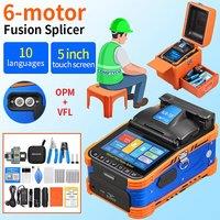 COMPTYCO AUA-70F Fiber Optic Fusion Splicer machine 6 Motors With VFL OPM and 10 languages Touch Screen